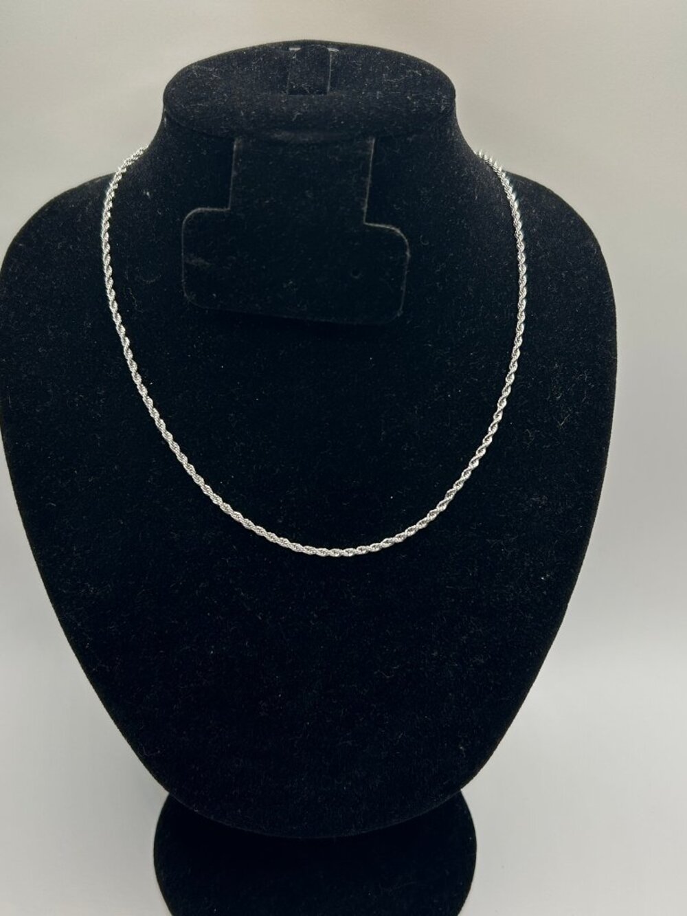Mens Rope Chain 2mm 20 Inch Real Silver Miami Solid Plated Layering Bold New